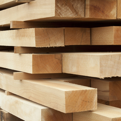 pile of spruce lumber