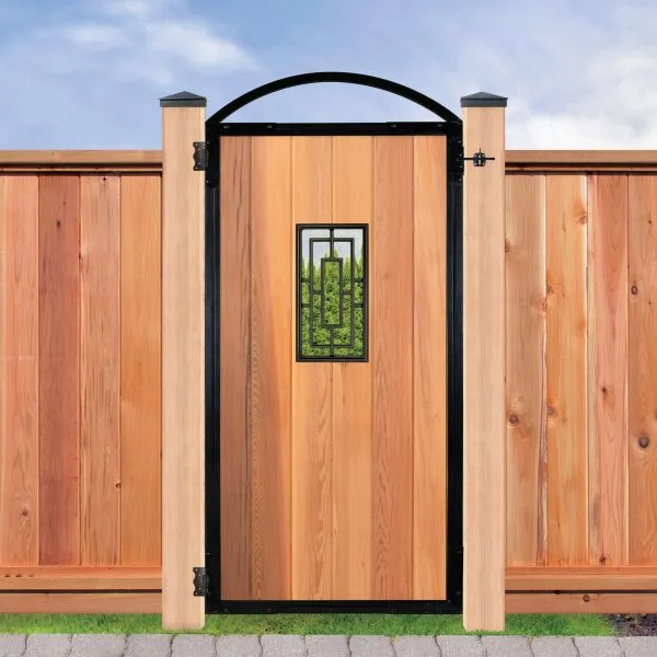 Rectangular Black Cast Aluminum Fence & Gate Insert – 9″ x 17″
