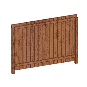 Classic fence package in Sienna Pro Treated lumber