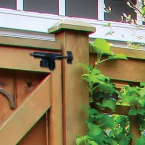 Slide Bolt Latch | Black Galvanized Steel