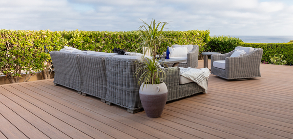 Reserve Antique Composite Decking installed on deck
