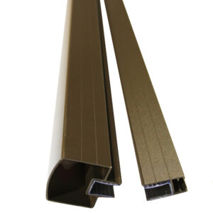 VR TOP AND BOTTOM RAIL 5FT 6FT 8FT BRONZE