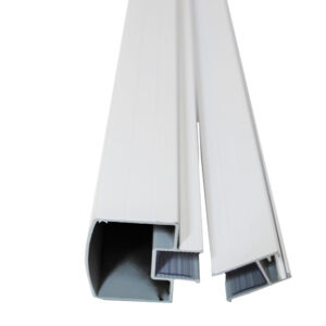 VR TOP AND BOTTOM RAIL 5FT 6FT 8FT WHITE