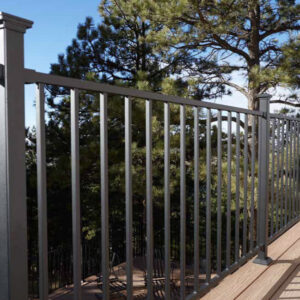 Fortress Exterior Railing in Black