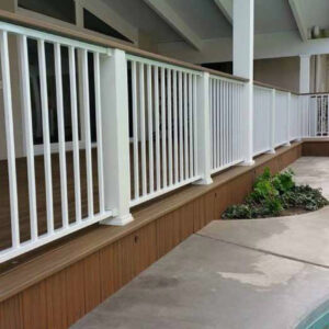 Fortress Exterior Railing in White