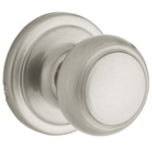 Weiser Troy Door know in Satin Nickel finish