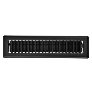 Imperial Floor Register - Matte Black Metal