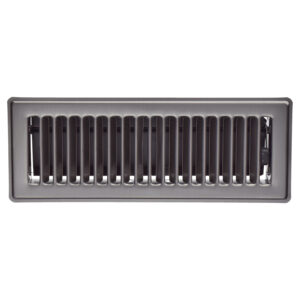 Imperial Floor Register - Pewter Metal