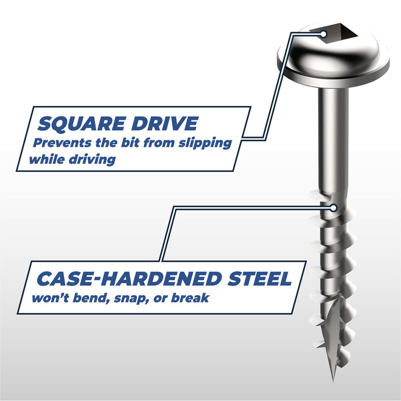Kreg 1" Zinc Pocket-Hole Screws