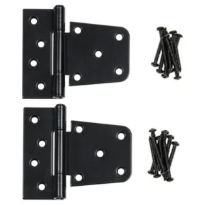 4″ Tee Hinges (2 pcs) | Black Galvanized Steel