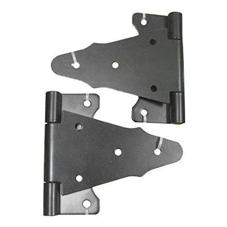 6″ Tee Hinges (2 pcs) | Black Galvanized Steel