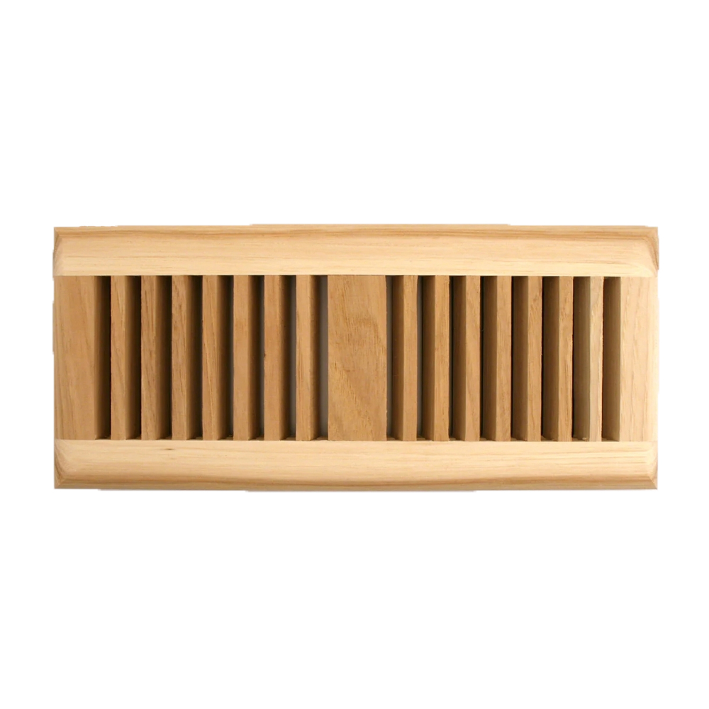 Airwood Floor Vent – Unfinished Red Oak