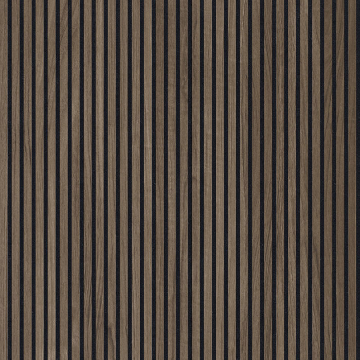 Grooved panel with Kalmate felt - Walnut